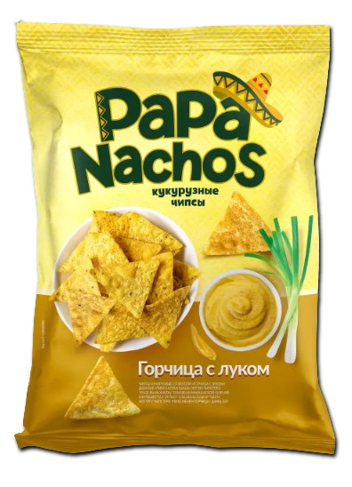 Papa nachos /Mustard with onion